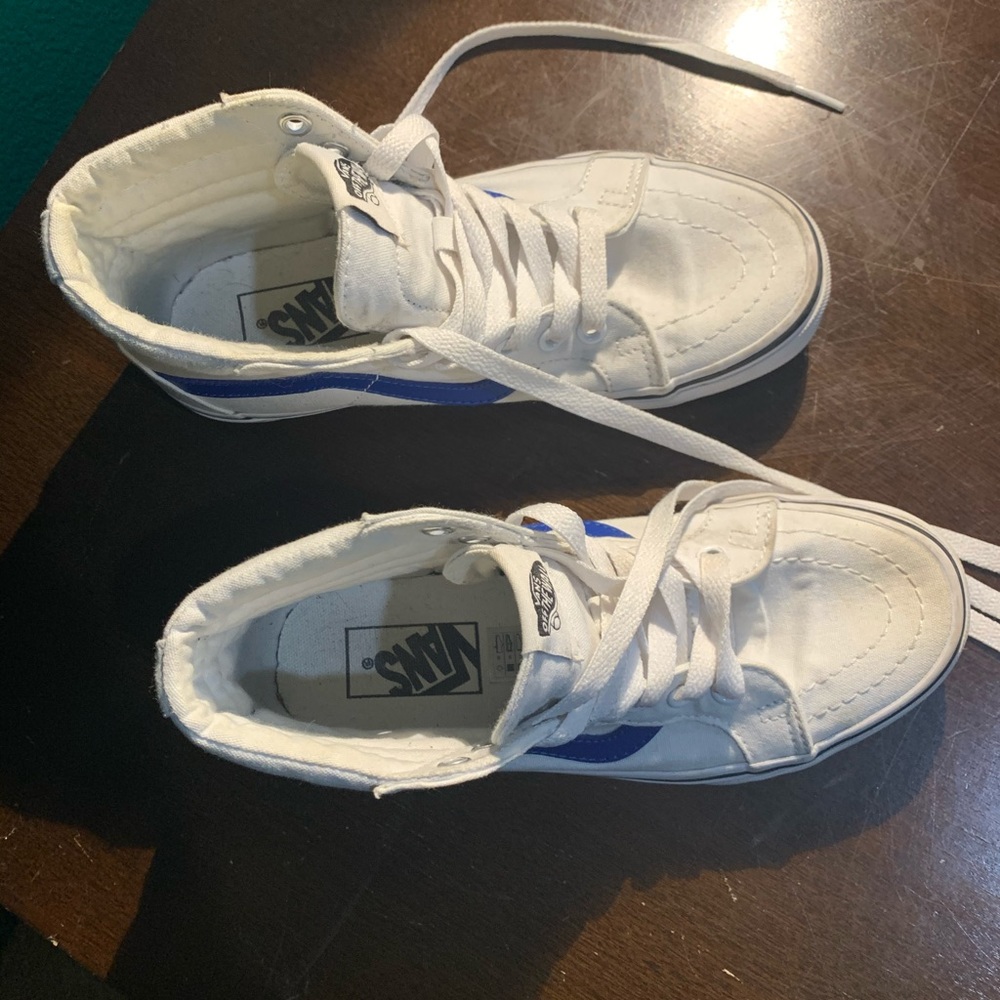 High top Vans.